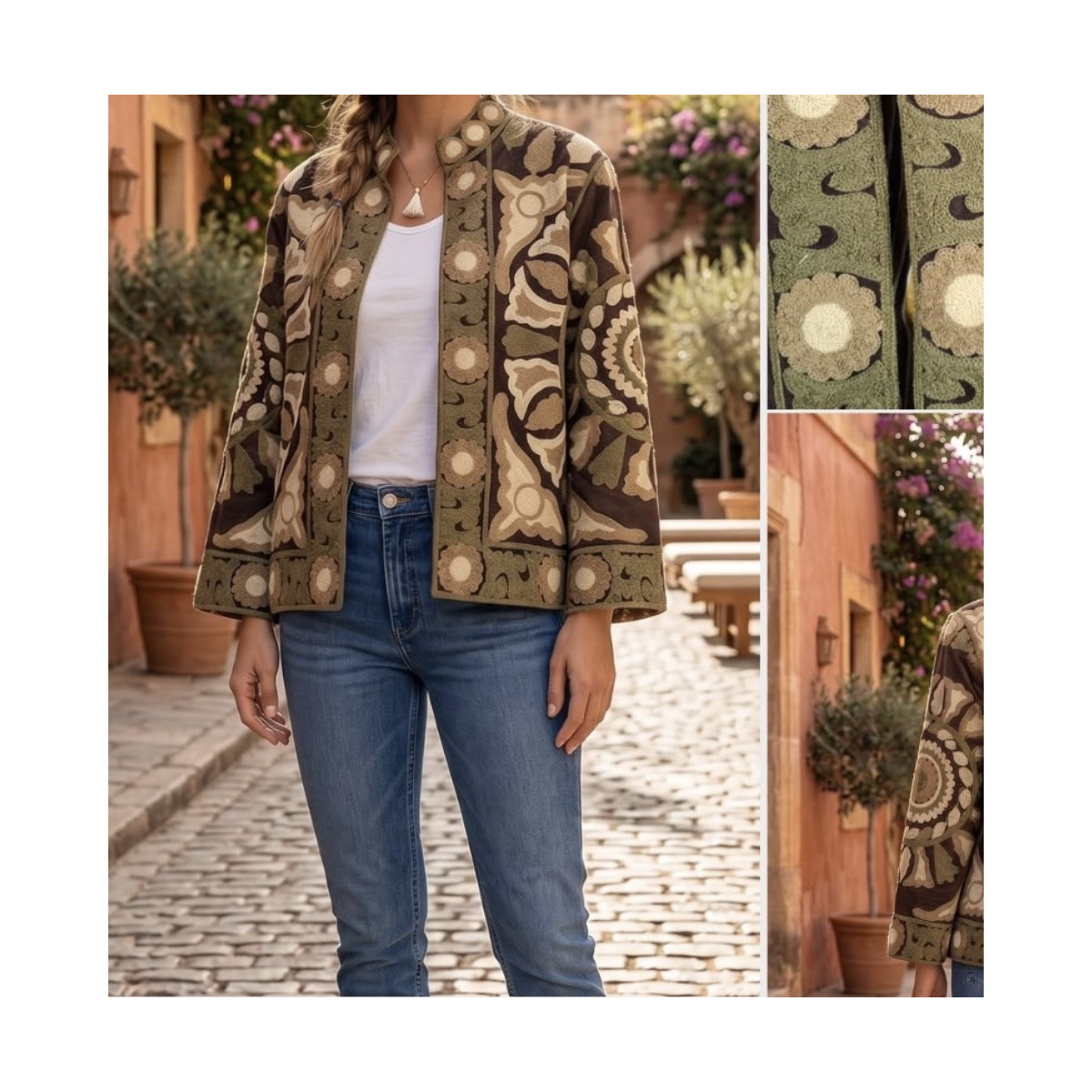 CHAQUETA BORDADA