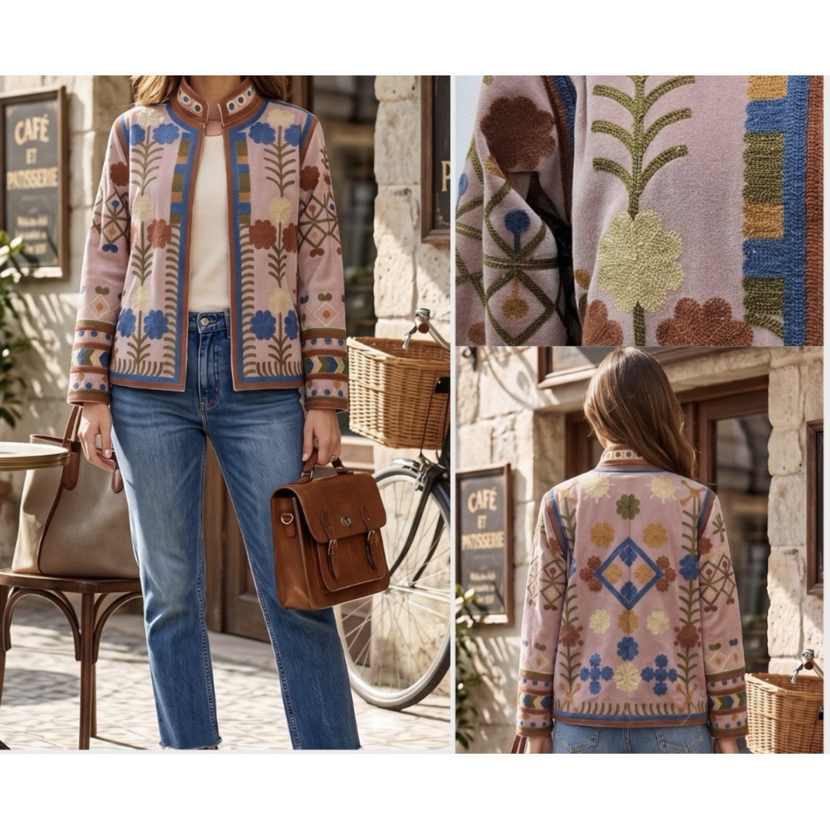 CHAQUETA TERCIOPELO CUELLO MAO